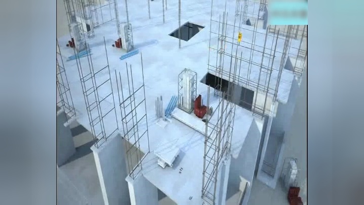 「亮点超多」木塑建筑模板安装、施工效果动画